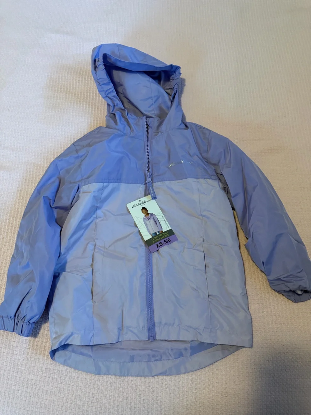 Eddie Bauer Light Purple/Lavender Kids Hooded Jacket