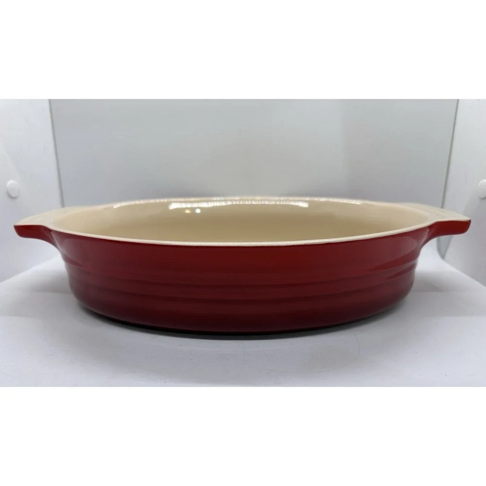 Le Creuset 27cm Oval Baker Casserole Dish Cerise Stoneware Ovenware