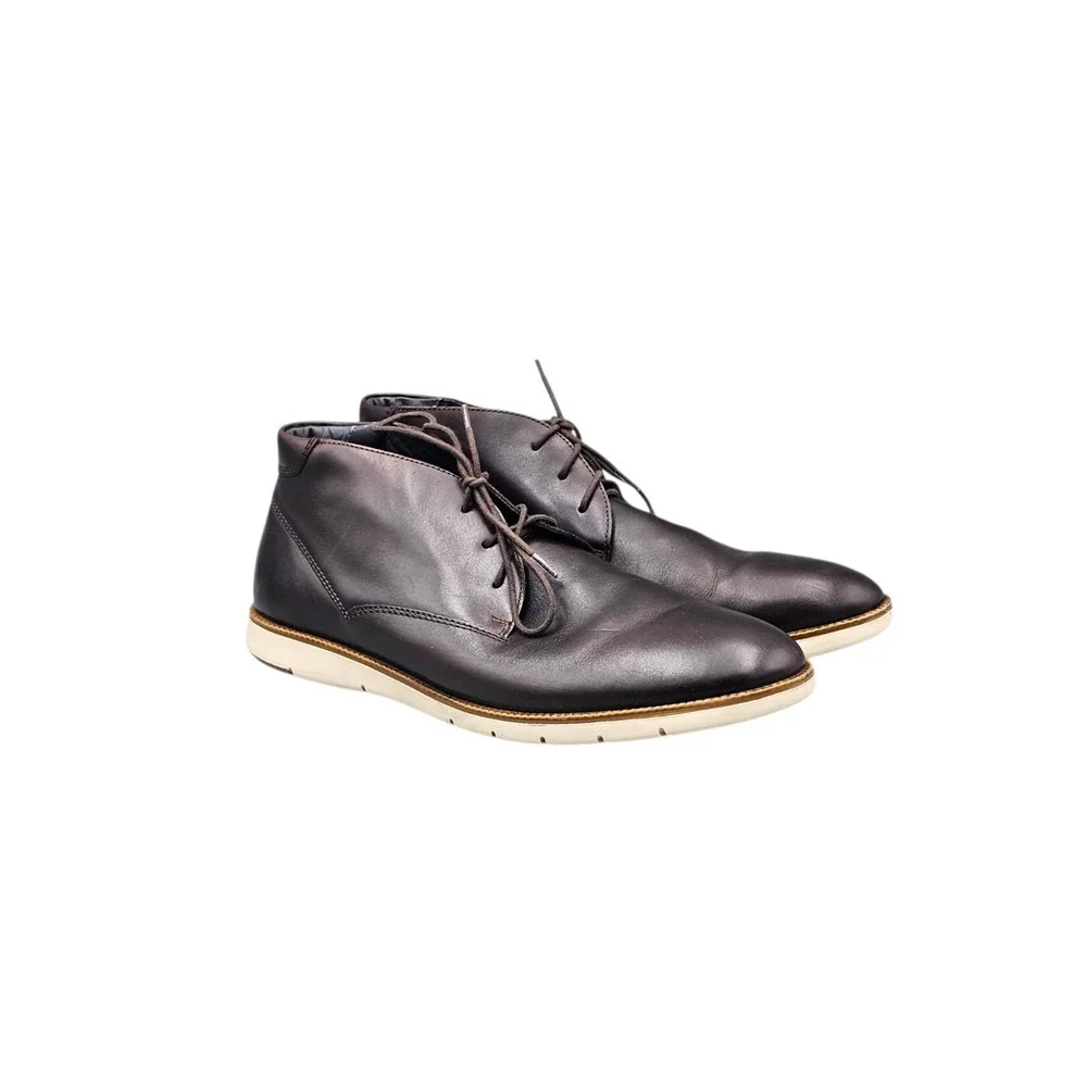 Josef Seibel Men's Size 46/ 12 US EUC Tyler Brown Leather Lace‎ Up Chukka Boots