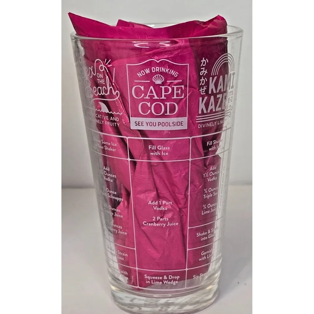 Good Measure Vodka Cocktails‎ Recipe Glass By Fred *NEW IN BOX*