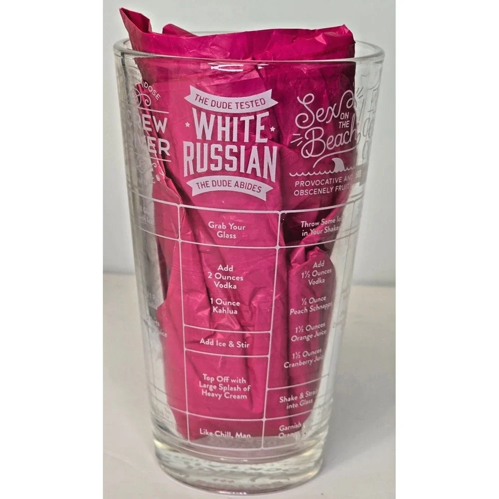 Good Measure Vodka Cocktails‎ Recipe Glass By Fred *NEW IN BOX*