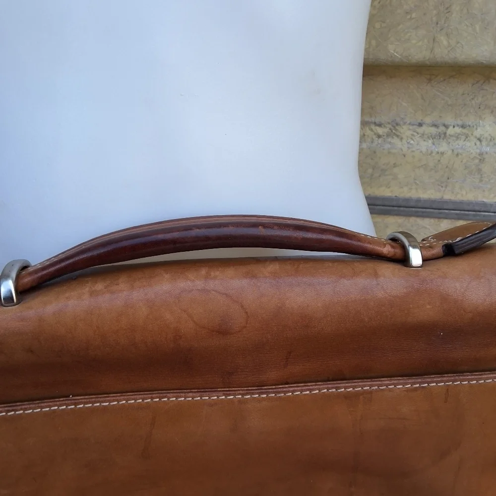 Coach British Tan Vintage Messenger Bag with COA