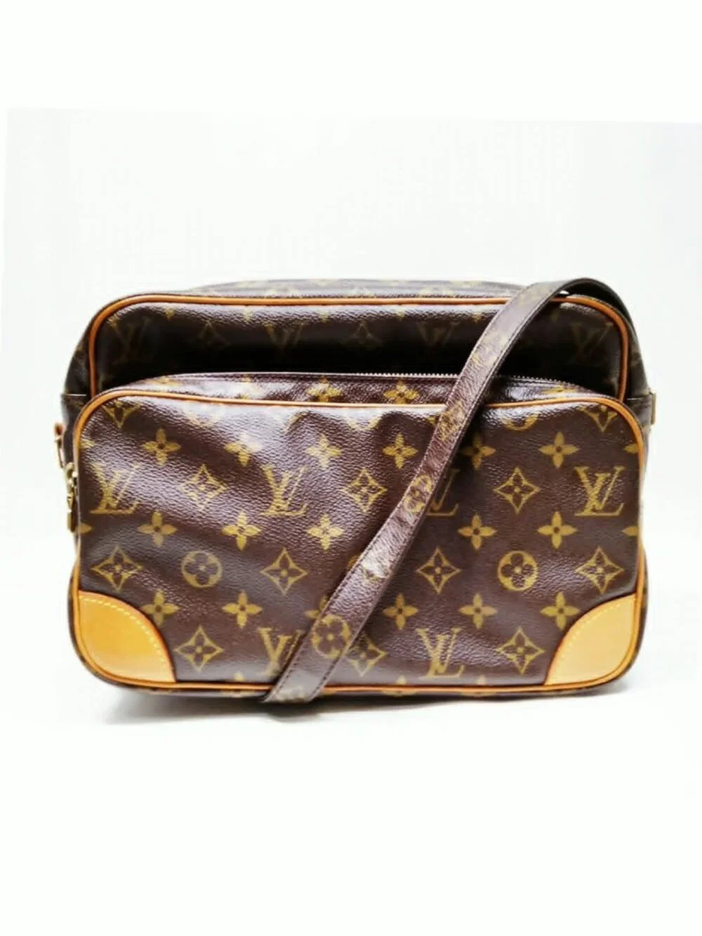 Authentic Louis Vuitton Nile Monogram Canvas Crossbody Shoulder Bag