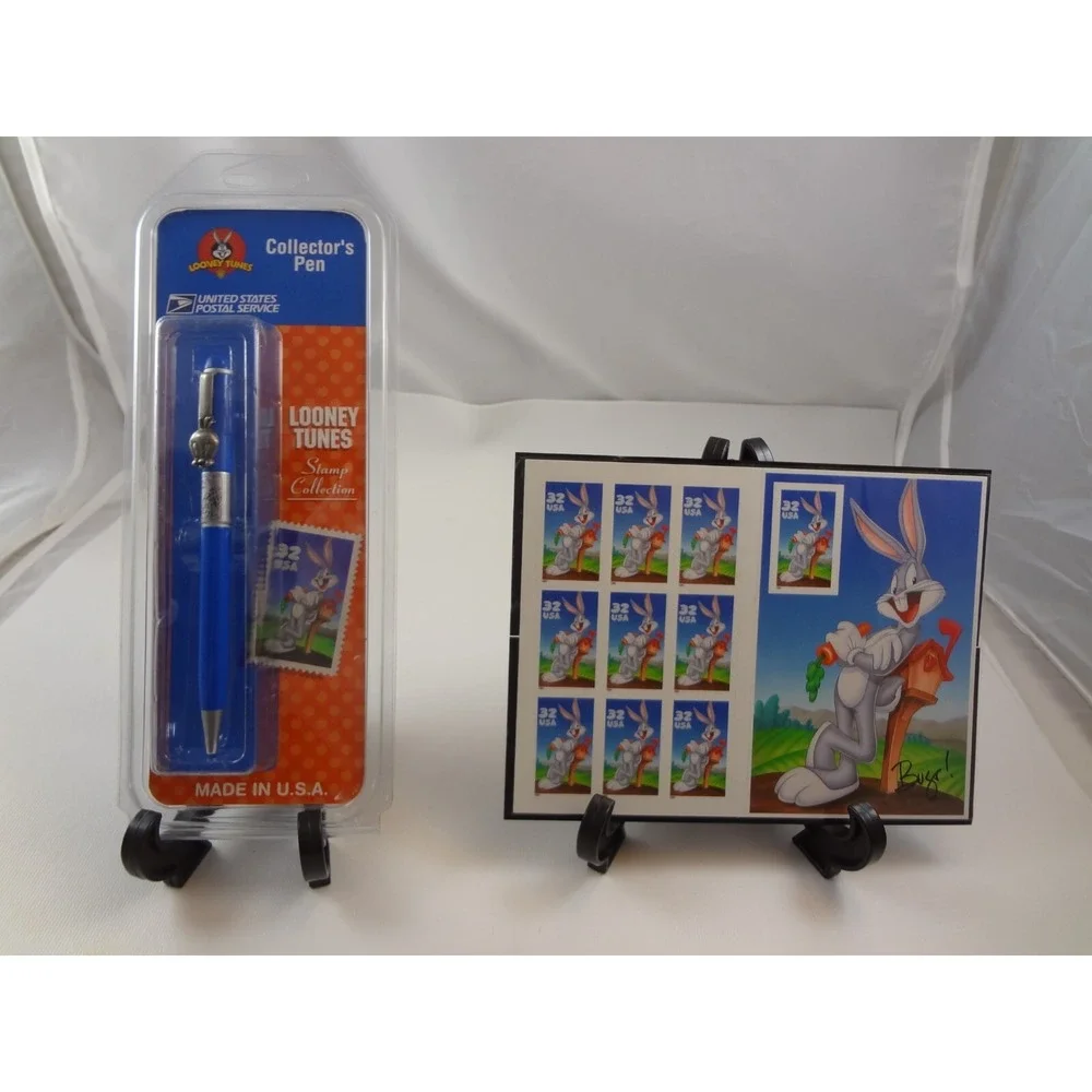 Looney Tunes‎ Bugs Bunny Tweety Bird collectors Ink Pen USPS & 1997 32-cent Bugs