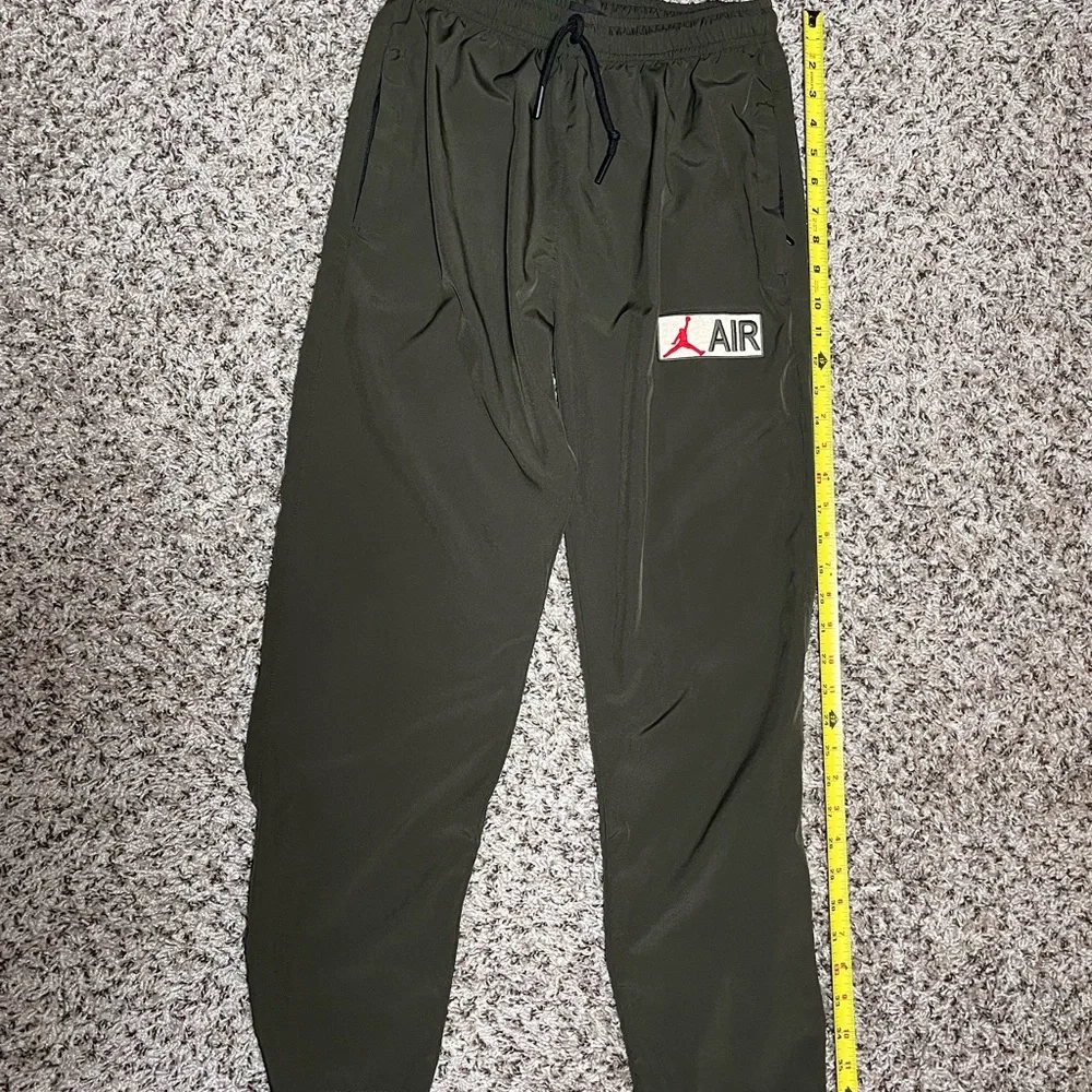 Jordan Air Kids‎ Track Pants Olive Green Athletic Joggers Boys Size L