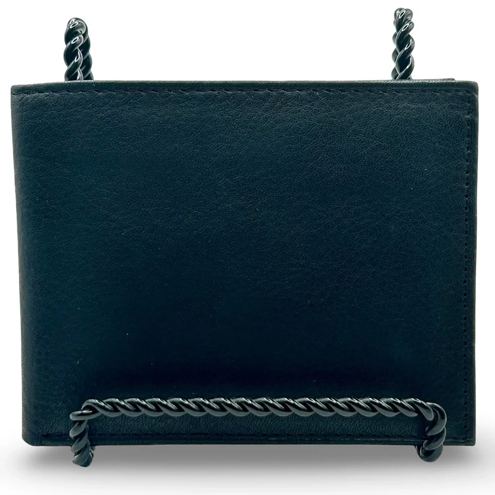 Bass Leather Men's Billfold‎ Wallet Preppy Classic Butter Soft Career Office