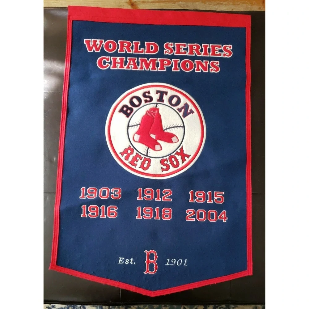 Boston Red Sox World Series Champions Winning Streak‎ Wool Blend large Banner