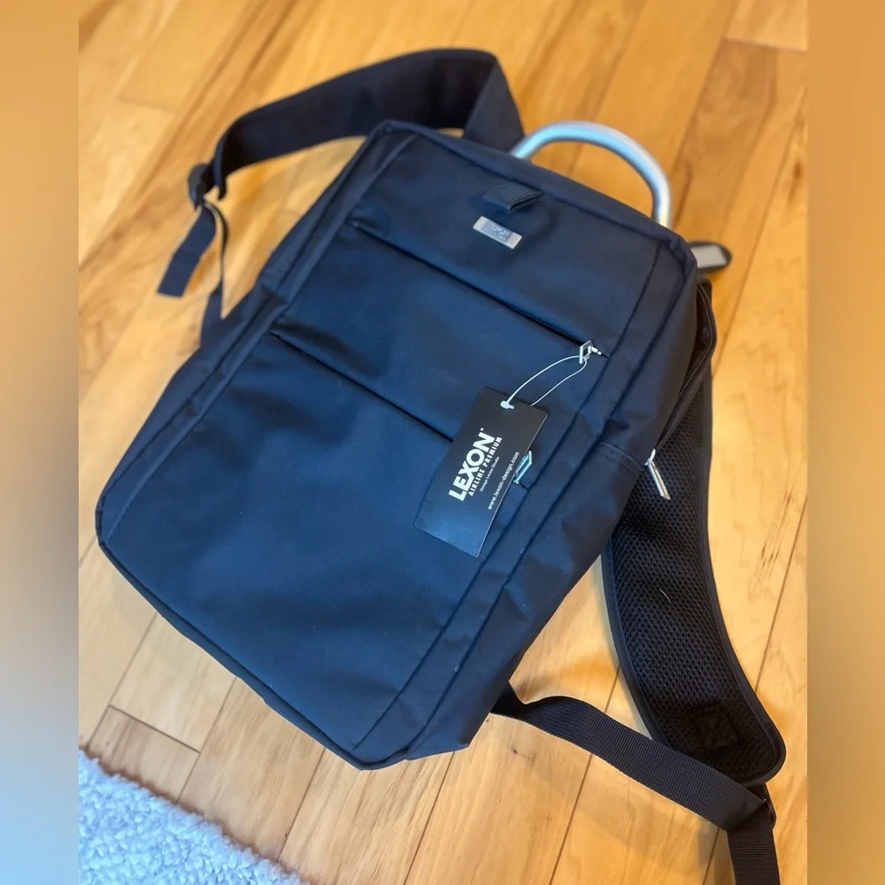 NWT Lexcon Microfiber Airline Premium Laptop Backback Carry On Bag