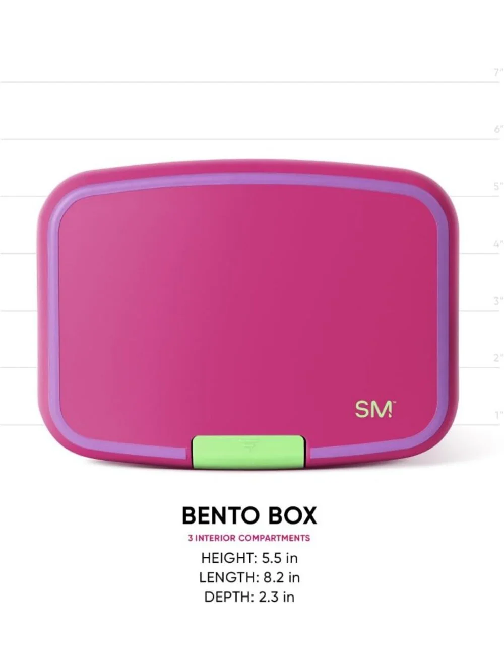 Stylish BPA-Free Bento Lunch Box | Leak-Resistant, Dishwasher Safe | 3
