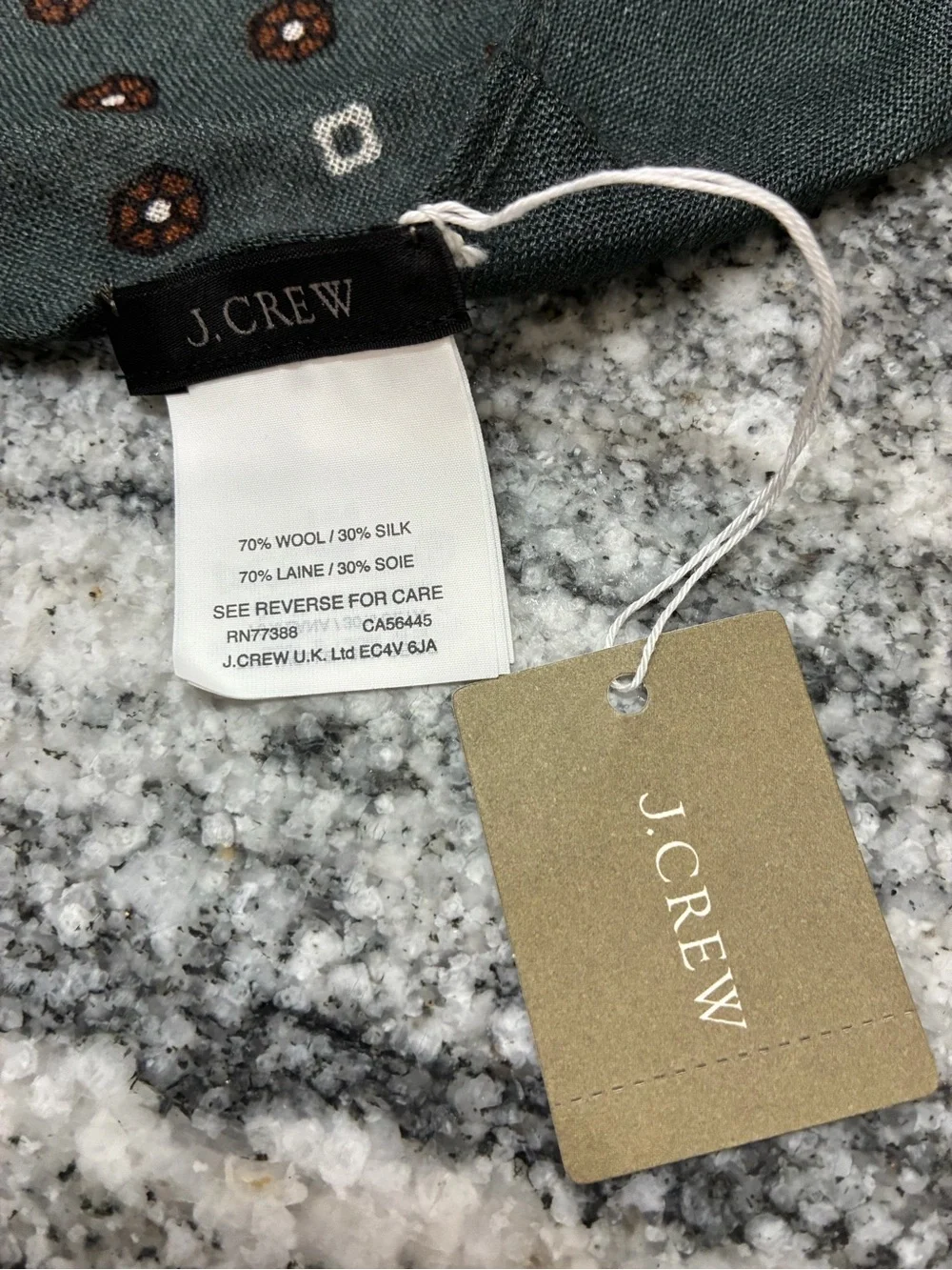 NWT j.Crew wool  and silk scarf