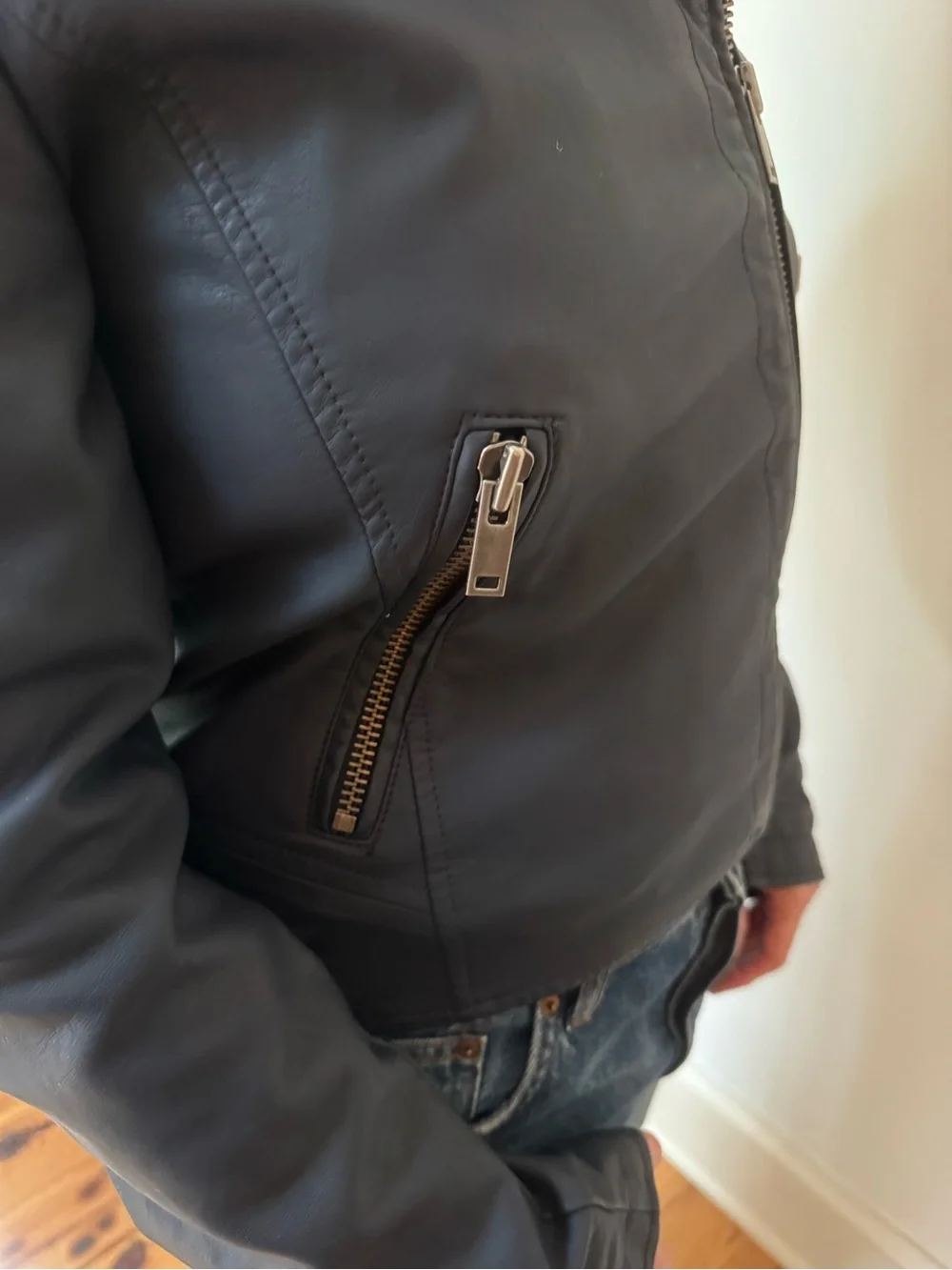 Anthropologie tailored leather