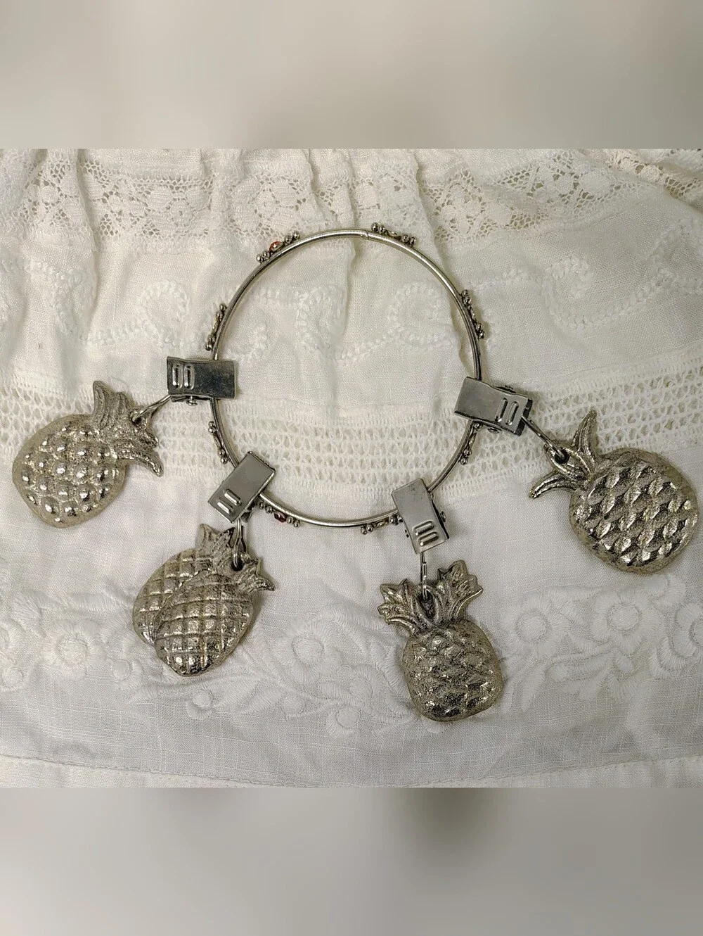 Vintage Mid Century tablescape coordinated metal