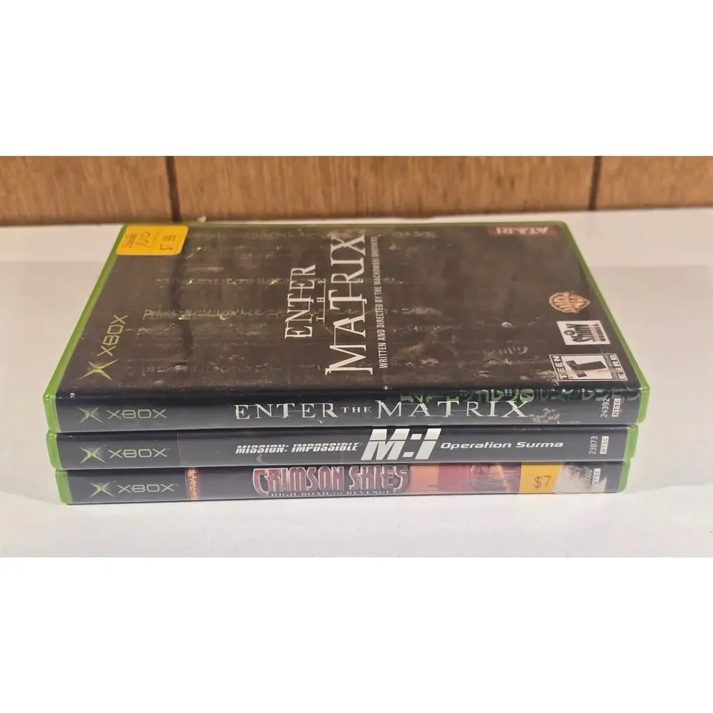 Original Xbox Game Lot Enter the Matrix Mission Impossible Crimson Skies
