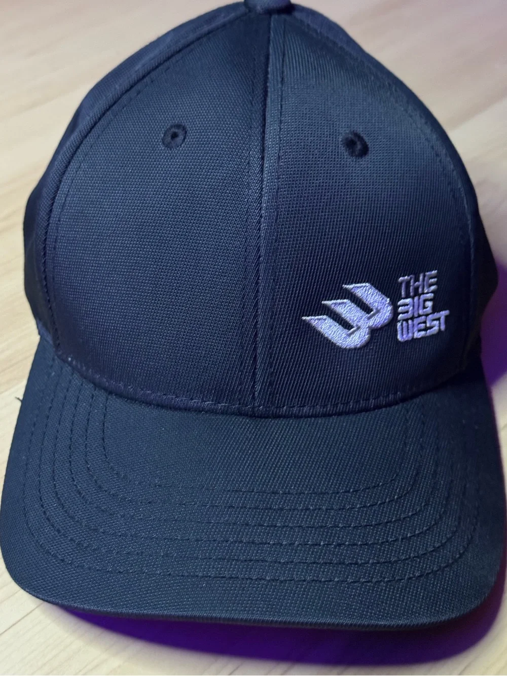 Big West Sport-Tek Black Embroidered Logo Cap