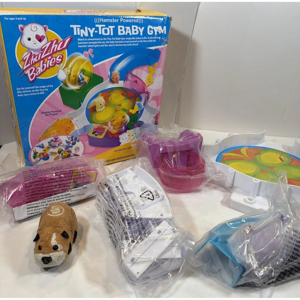 Zhu Zhu‎ Babies Tiny-Tots Baby Gym – NEW + 1 Hamster – Box Damaged