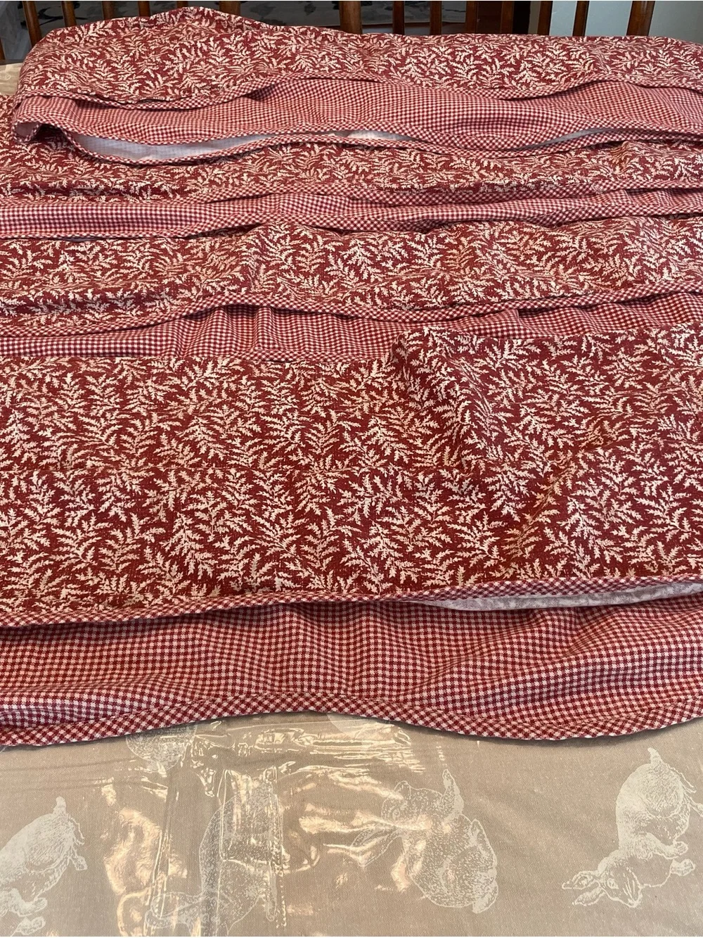 Waverly vintage burgundy
