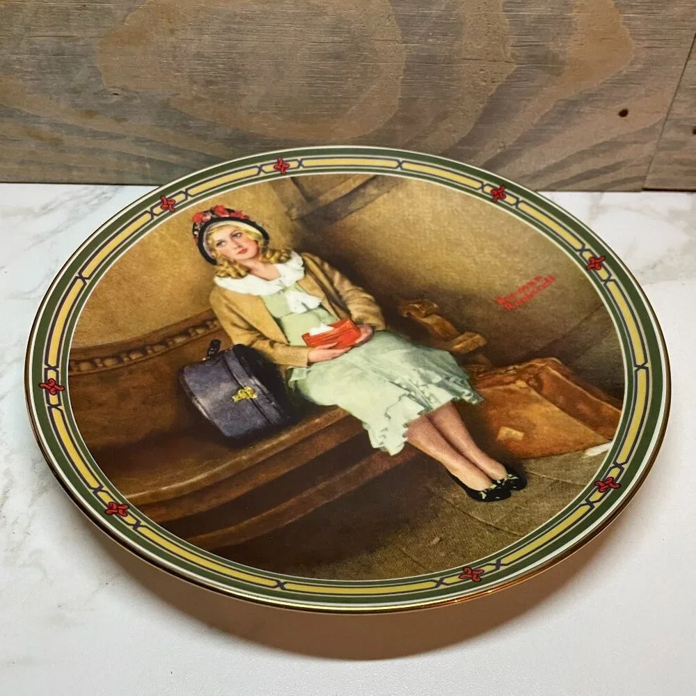 Norman Rockwell A Young Girls Dream Collectors Plate in Knowles Fine China