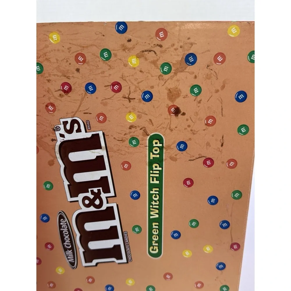 **EXTREMELY RARE!** VTG DEPARTMENT 56 BRAND NEW SEAL M&M's Green‎ Witch Flip Top
