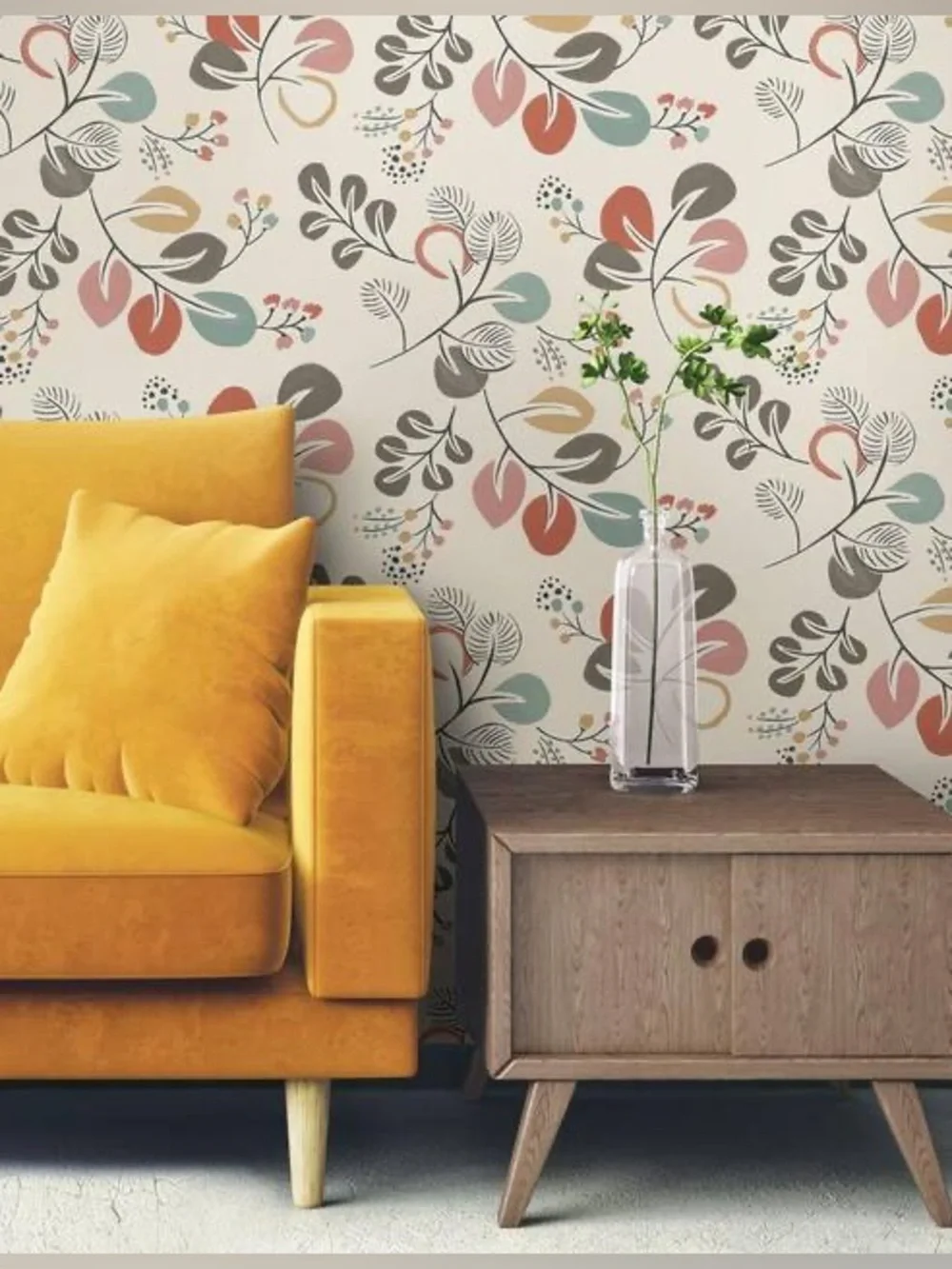 New Brewster Home Fashions NUWallpaper Bohemian Floral Peel & Stick Wallpaper