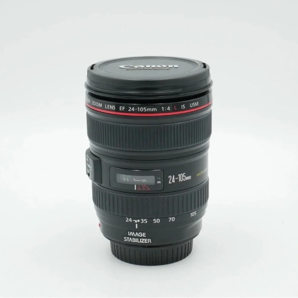 Canon EF 24-105mm F4 L IS I USM Black Camera Lens with Lens Hood