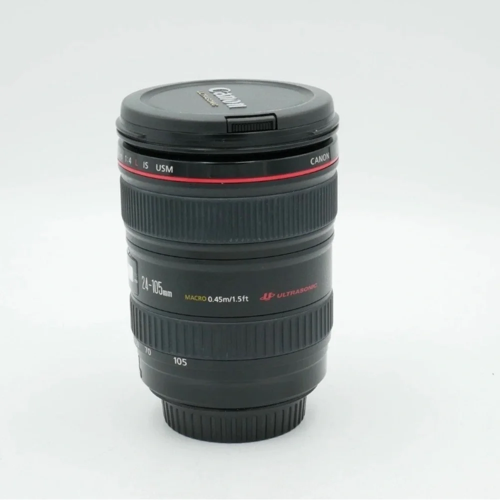Canon EF 24-105mm F4 L IS I USM Black Camera Lens with Lens Hood