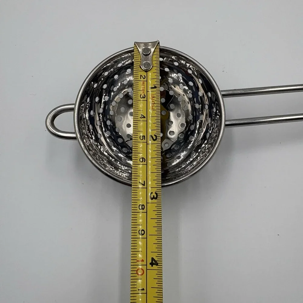 Vintage Stainless Steel Handheld Strainers Set Of 2 Soups Tea