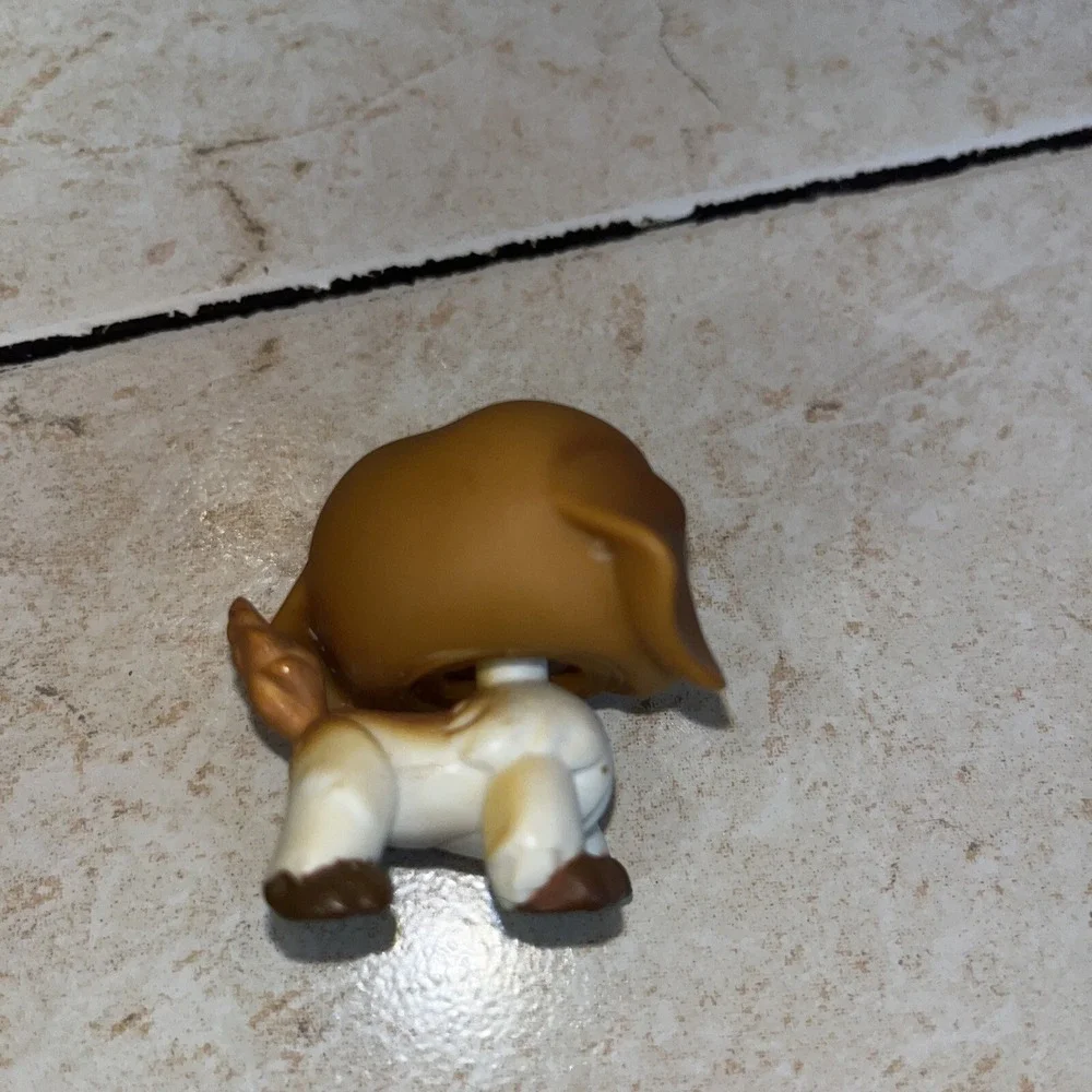 Littlest Pet Shop Brown ST BERNARD #335‎ Green Dot Eyes 2006