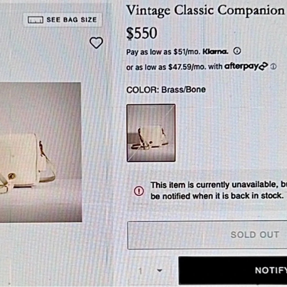 Vintage Coach Companion Flap 9076 USA Made Bone Leather Shoulder Crossbody