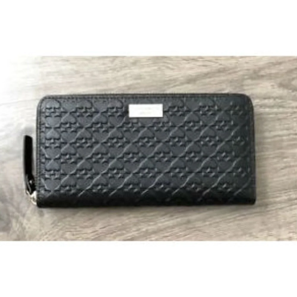 💕Kate Spade💕 Spade Logo Large Zip Around Wallet