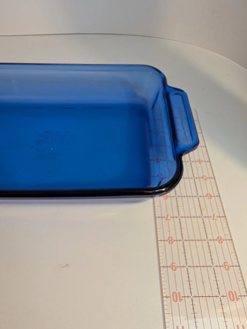 Anchor Hocking Blue Glass Rectangular Baking Dish with Handles
