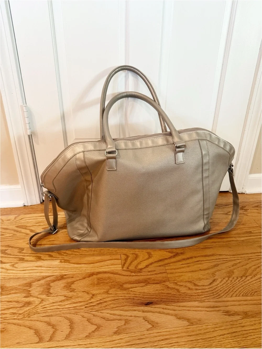 ✨ Large Taupe/Champagne Tote Bag — Carry-On / Weekend Bag