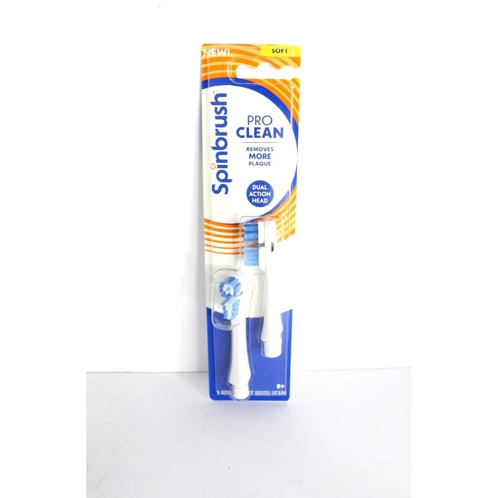 SPINBRUSH PRO+ DEEP CLEAN‎ REPLACEMENT HEADS 2 PACK SOFT SEALED ARM & HAMMER NEW