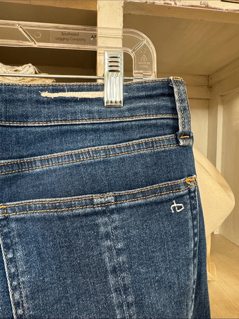 rag & bone Dark Blue Ankle Slim Jeans