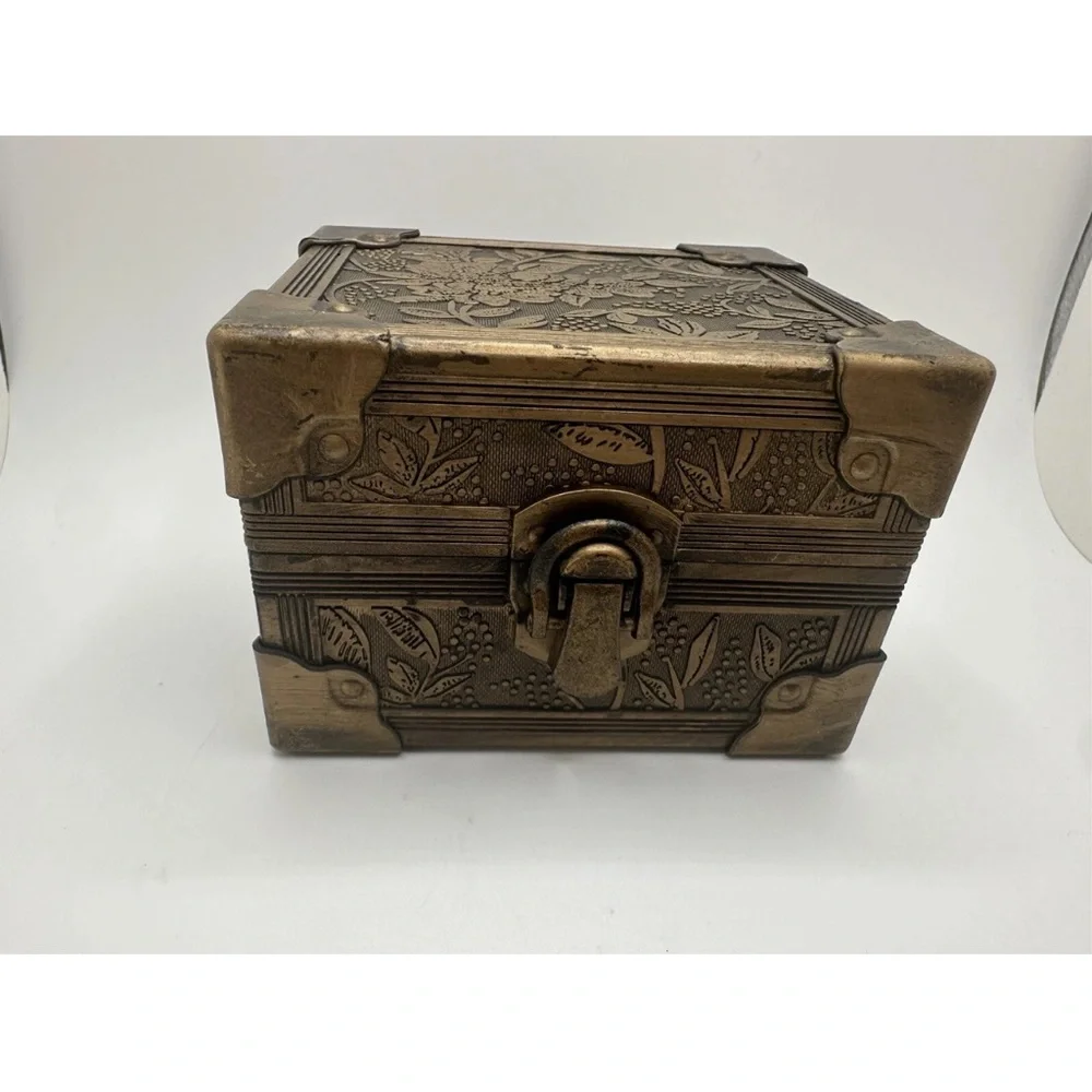Ring Bearer Box Or Treasure Chest box Decor With Pillow Decree