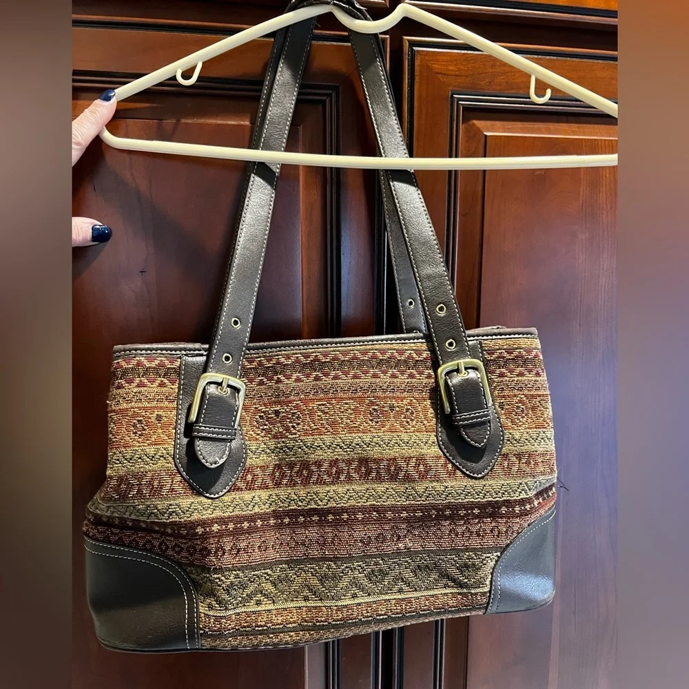 Relic By Fossil Autumn/Fall Colors Over the The Shoulder Satchel Type Purse/Bag