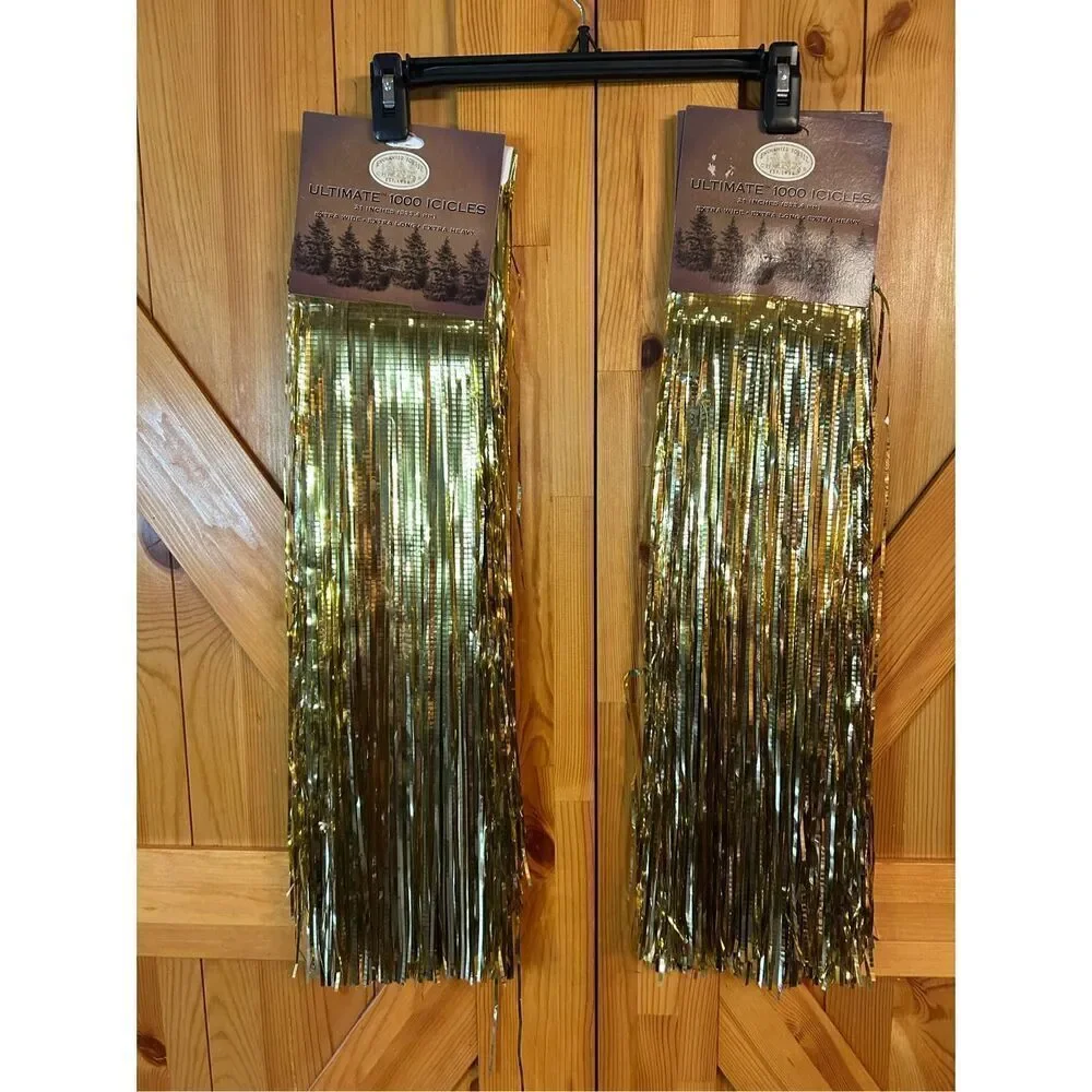 Vintage enchanted forest ultimate 1000 icicles gold (8169)￼lot of 4