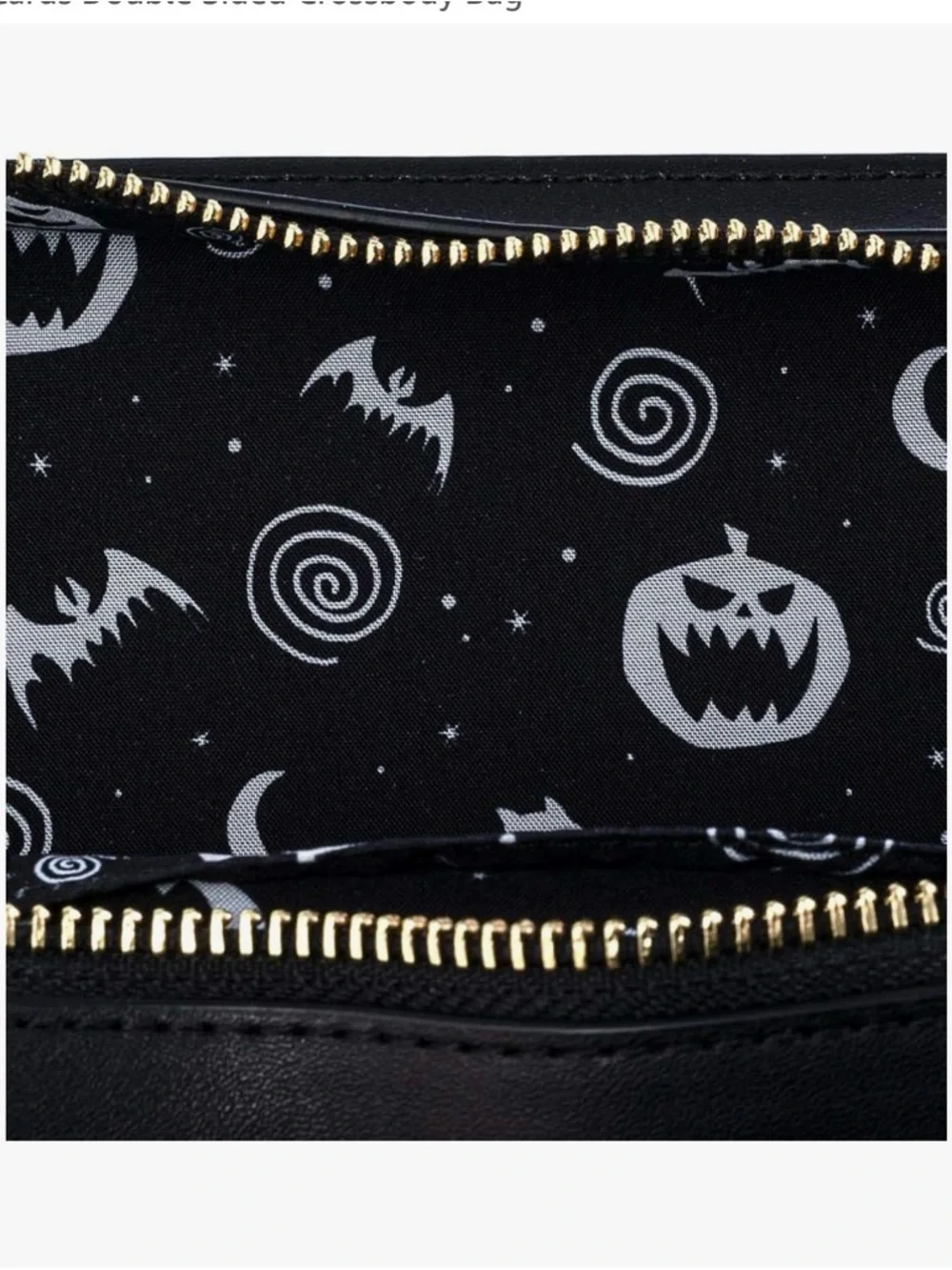 Loungefly Black & White Nightmare Before Christmas Card Passport Crossbody
