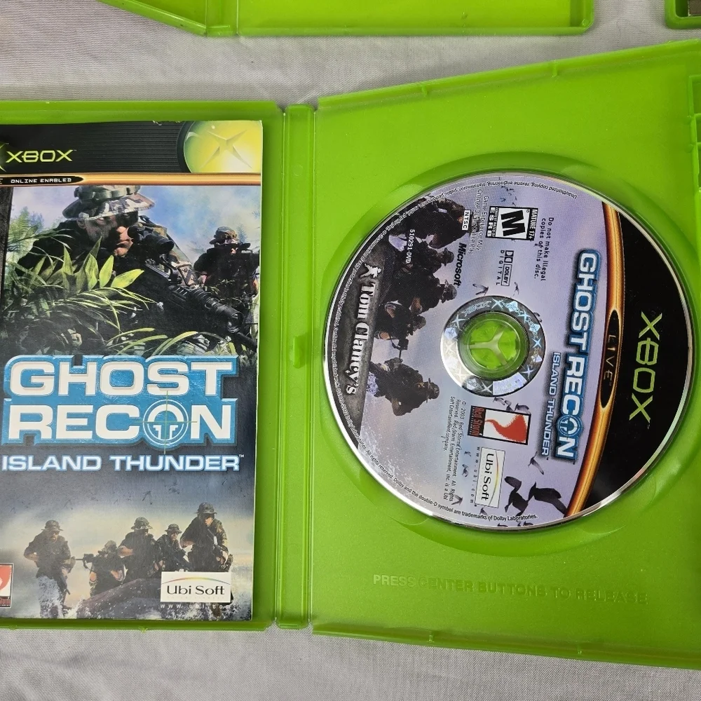 Lot Of 4 Original XBOX Games Fable Project Gotham Brute Force Ghost Recon Works