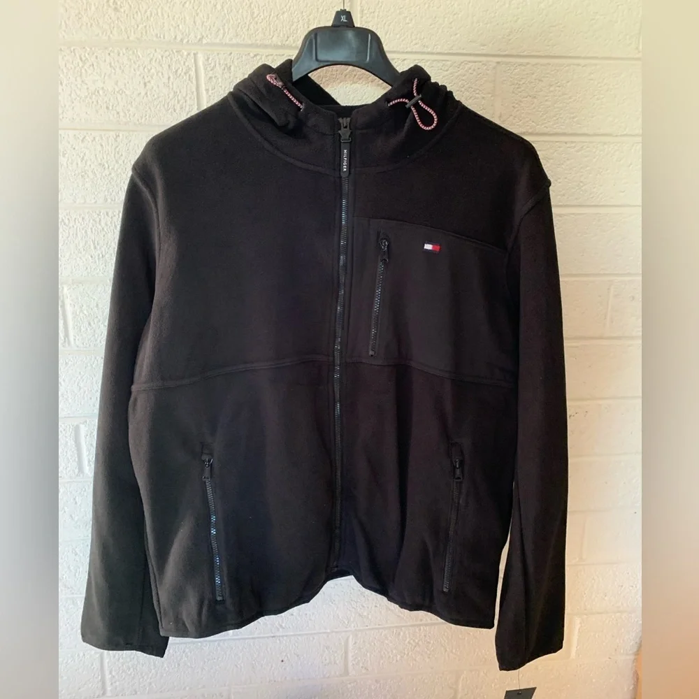 Tommy Hilfiger Men's Hooded Performance Fleece Jacket NWT