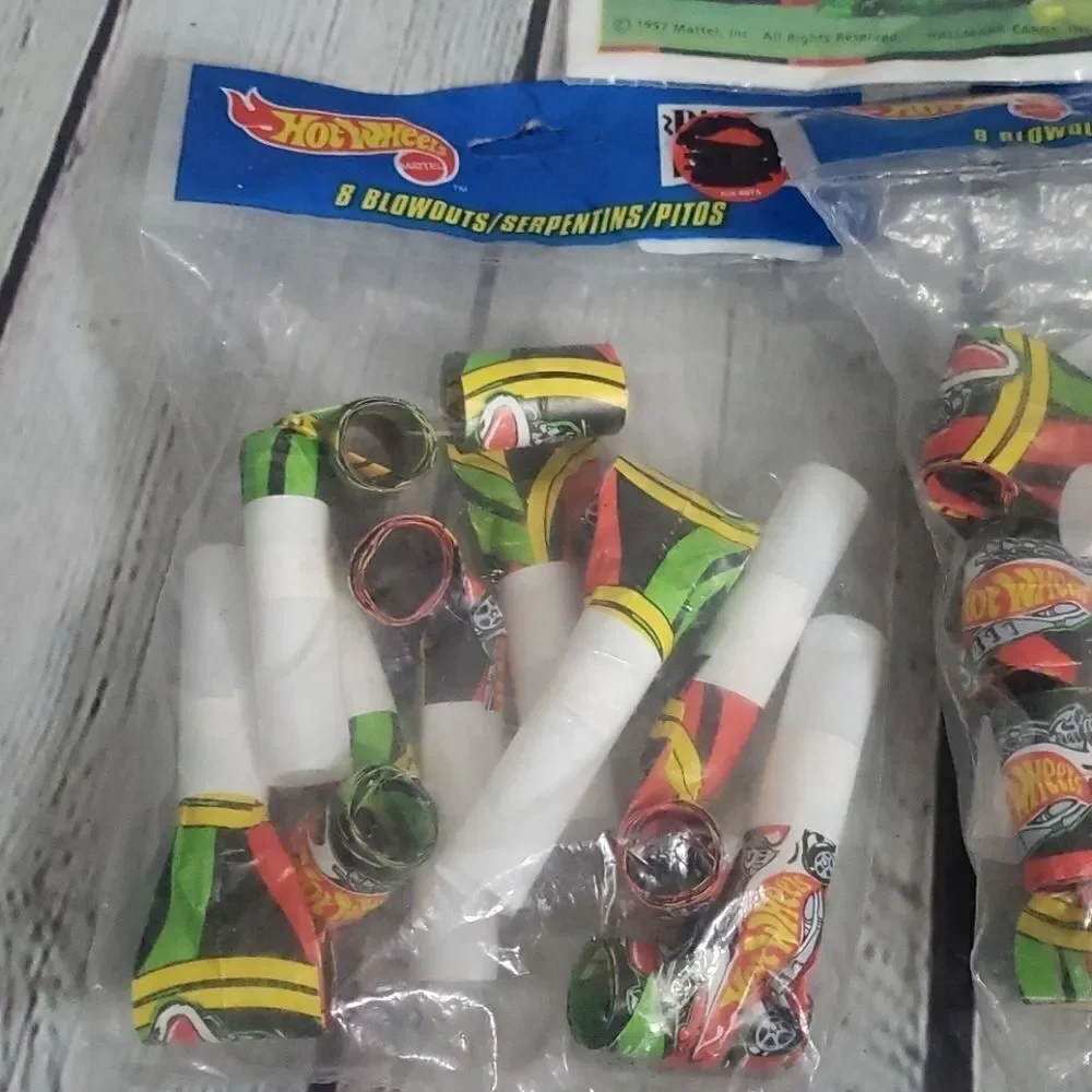 Vintage 90's Hot wheels Birthday Party Supplies