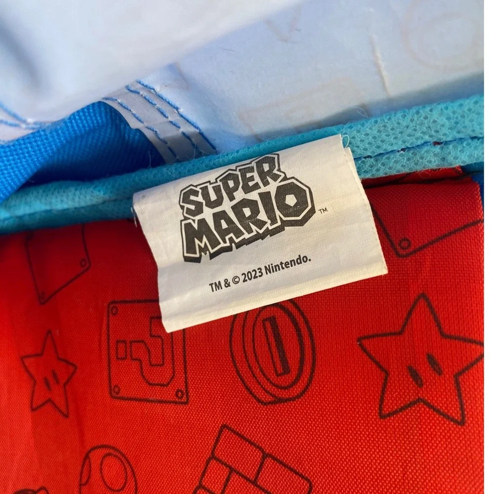Nintendo‎ Backpack Boys OS Blue Super Mario Luigi Yoshi School Bag Graphic Print