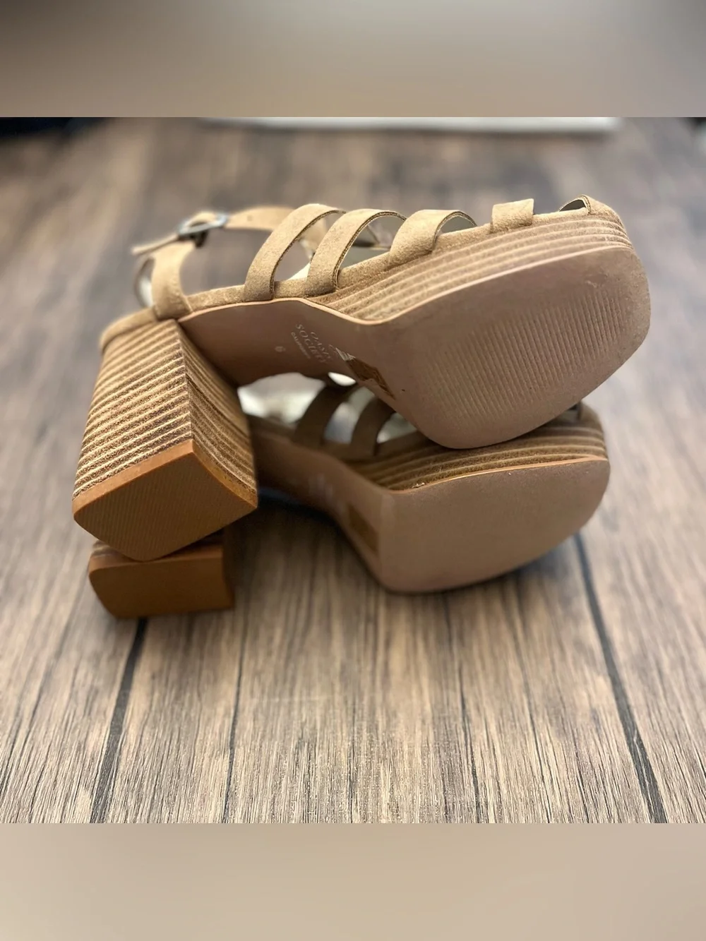Oasis Society Hailee Gladiator Platform Heels
