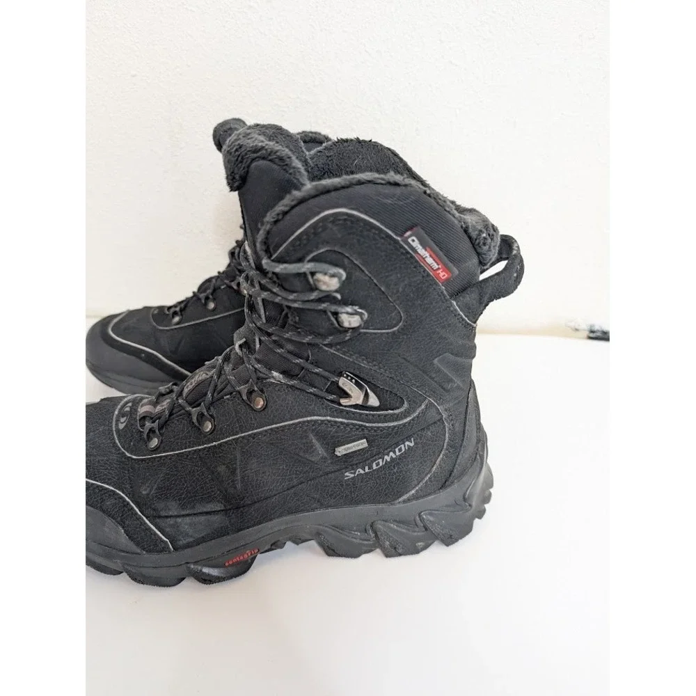 Salomon Nytro GTX Mens Hiking Boots Black Size 8.5 Gore-Tex Contagrip Climatherm