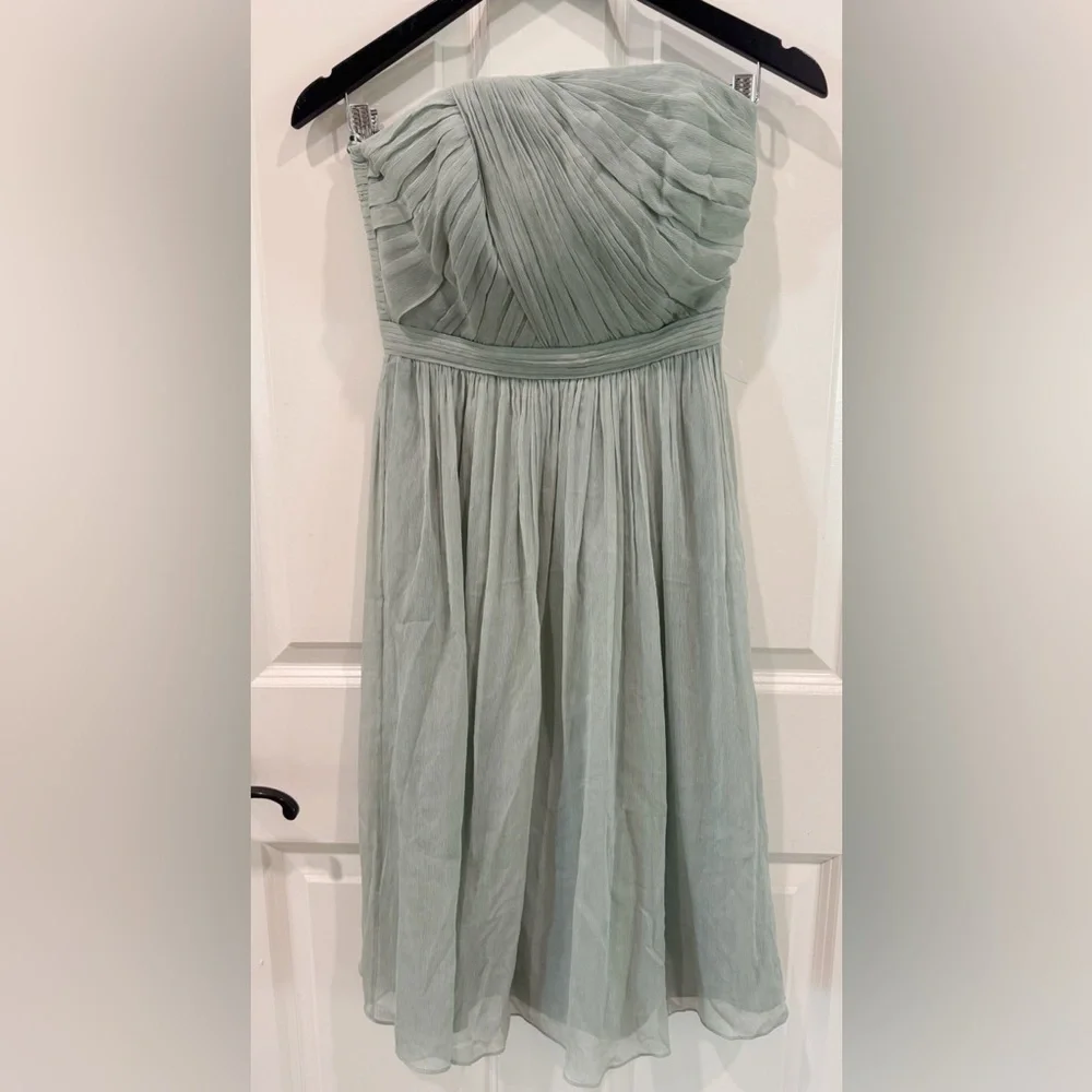 BNWT J.Crew Mindy Strapless Dress Dusty Shale size 00 $290