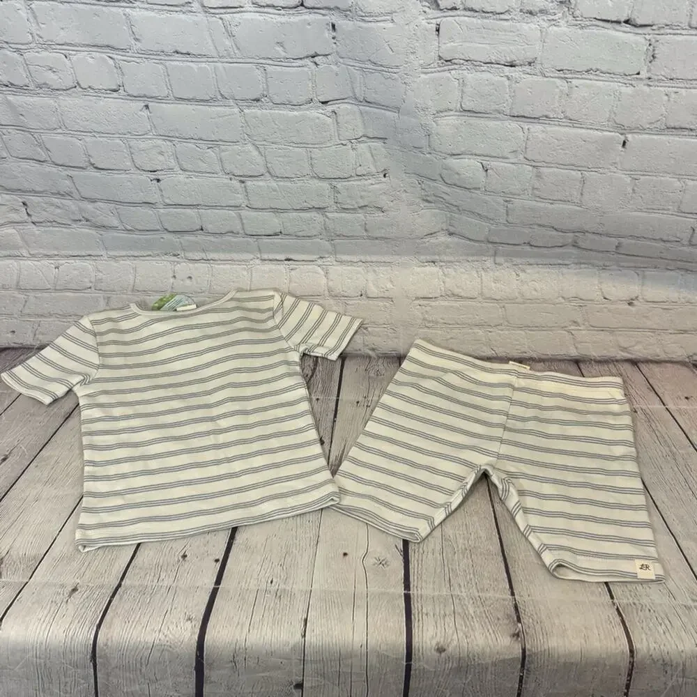 Little Road Co Striped Shorts Set