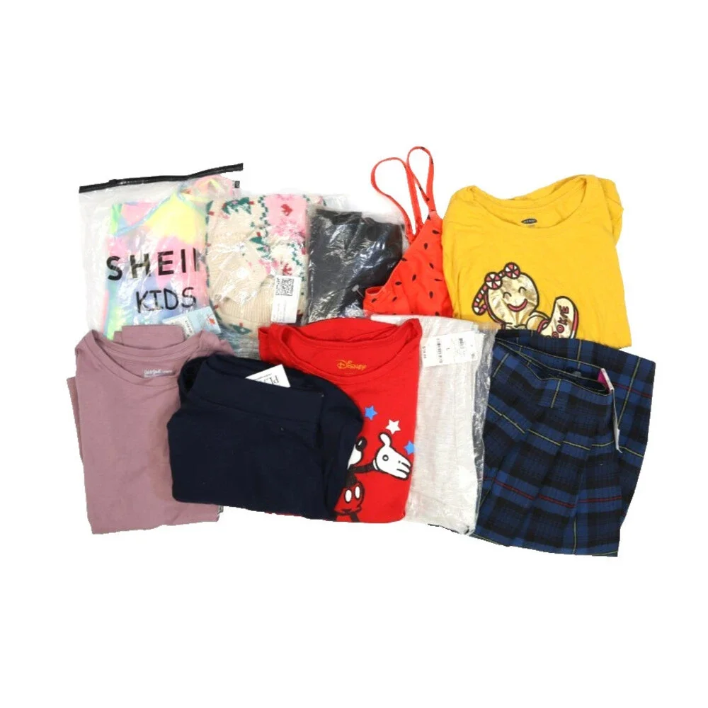 Wholesale Bulk Lot Of 10 Girls Size Large 10/12 Mixed Season Tops Bottoms