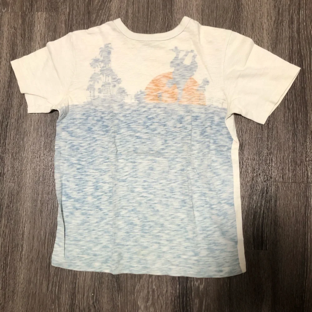 Gap Kids Skater T-shirt - Blue & White, L (10)