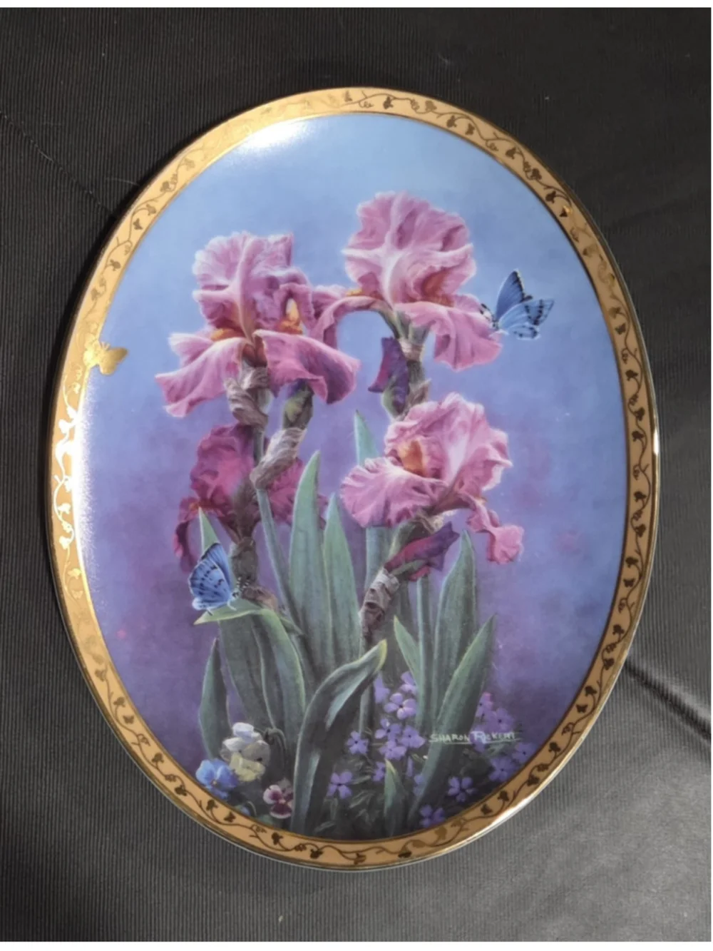 Sharon Richert Bradford Exchange Platr #1998A Alluring Amethyst
