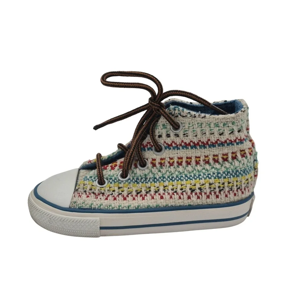 Converse Chuck Taylor All Star Shoes Infants Size 7 Multi Knit‎ High Top 746956F