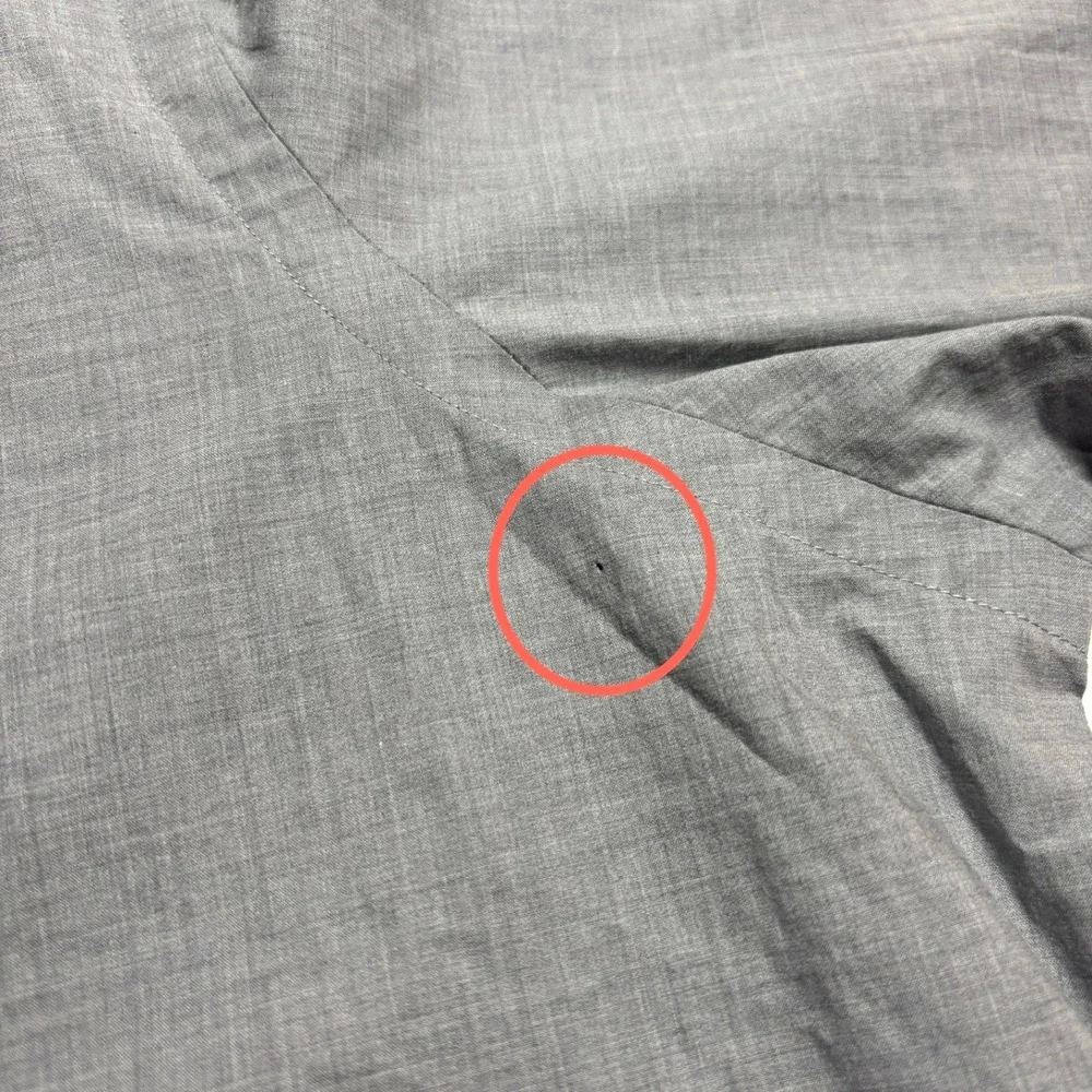 Polo‎ Ralph Lauren Gray Classic Fit Cotton Stretch Mens L Long Sleeve Button Up